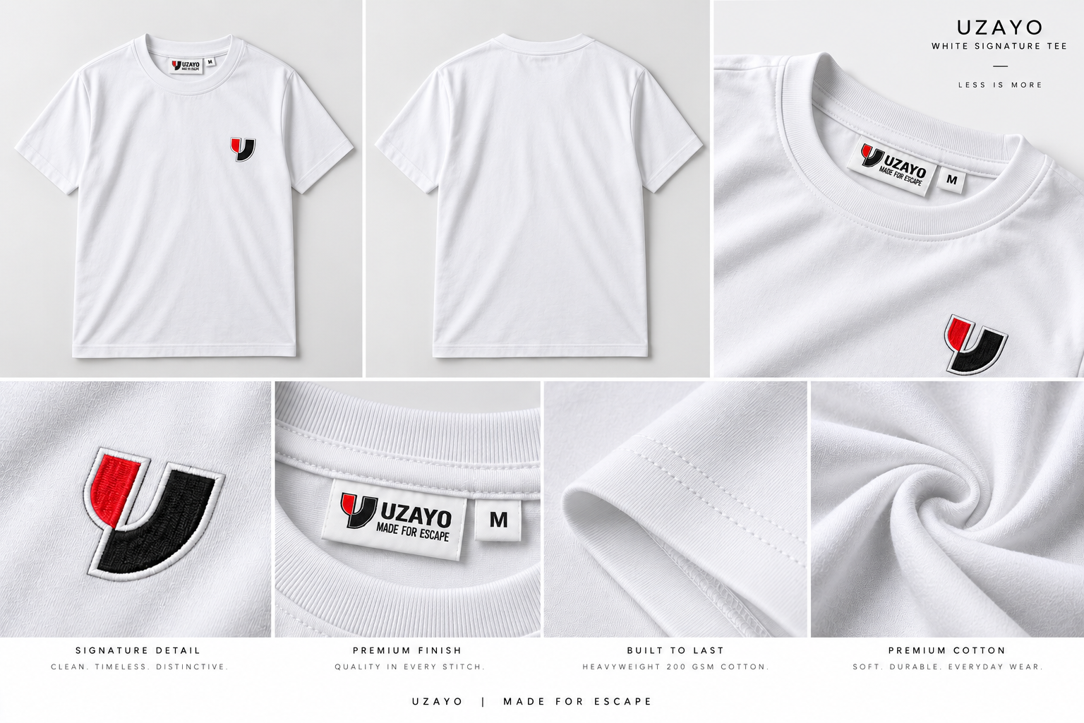 White Signature Tee