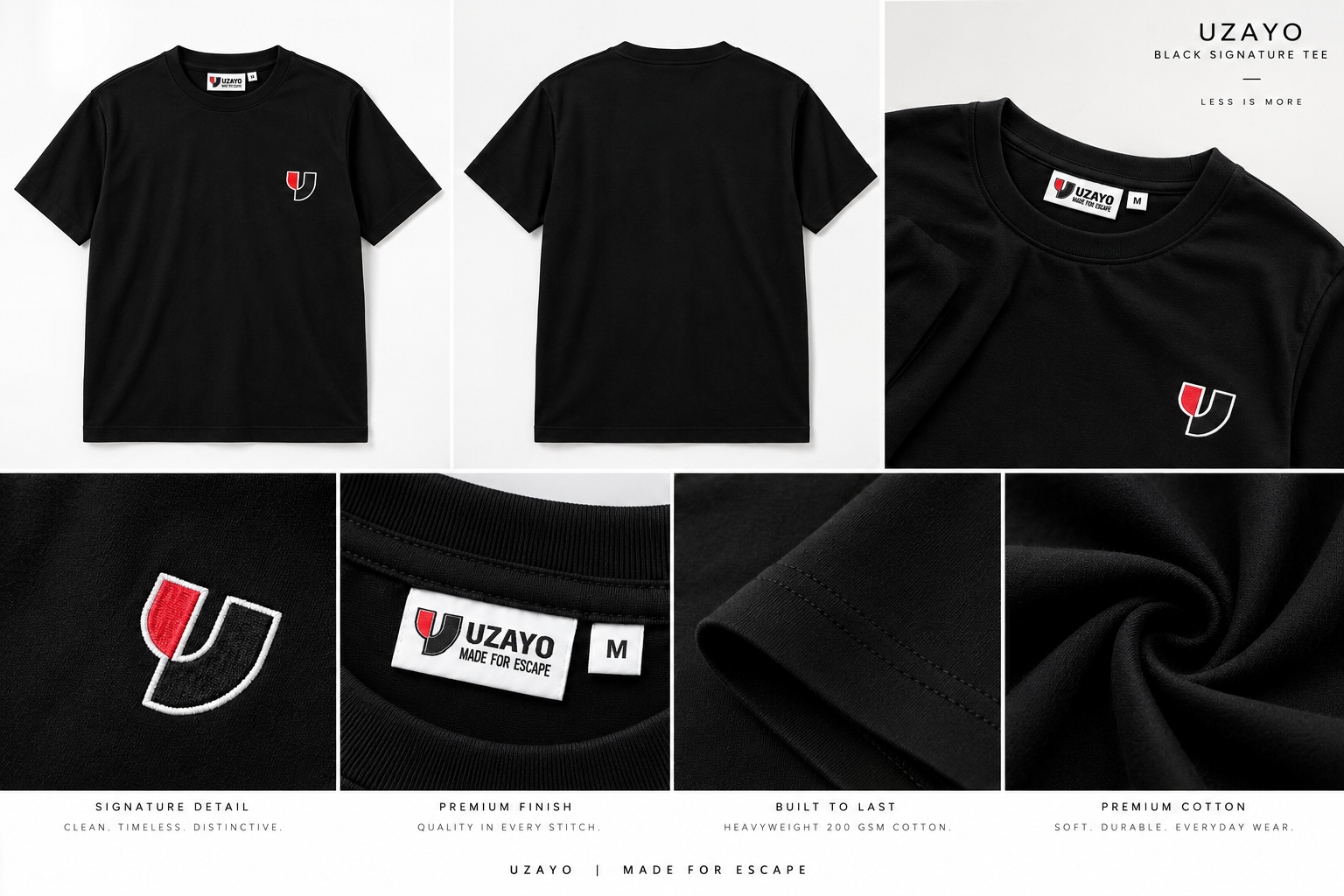 Black Signature Tee